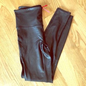 Spanx faux leather leggings